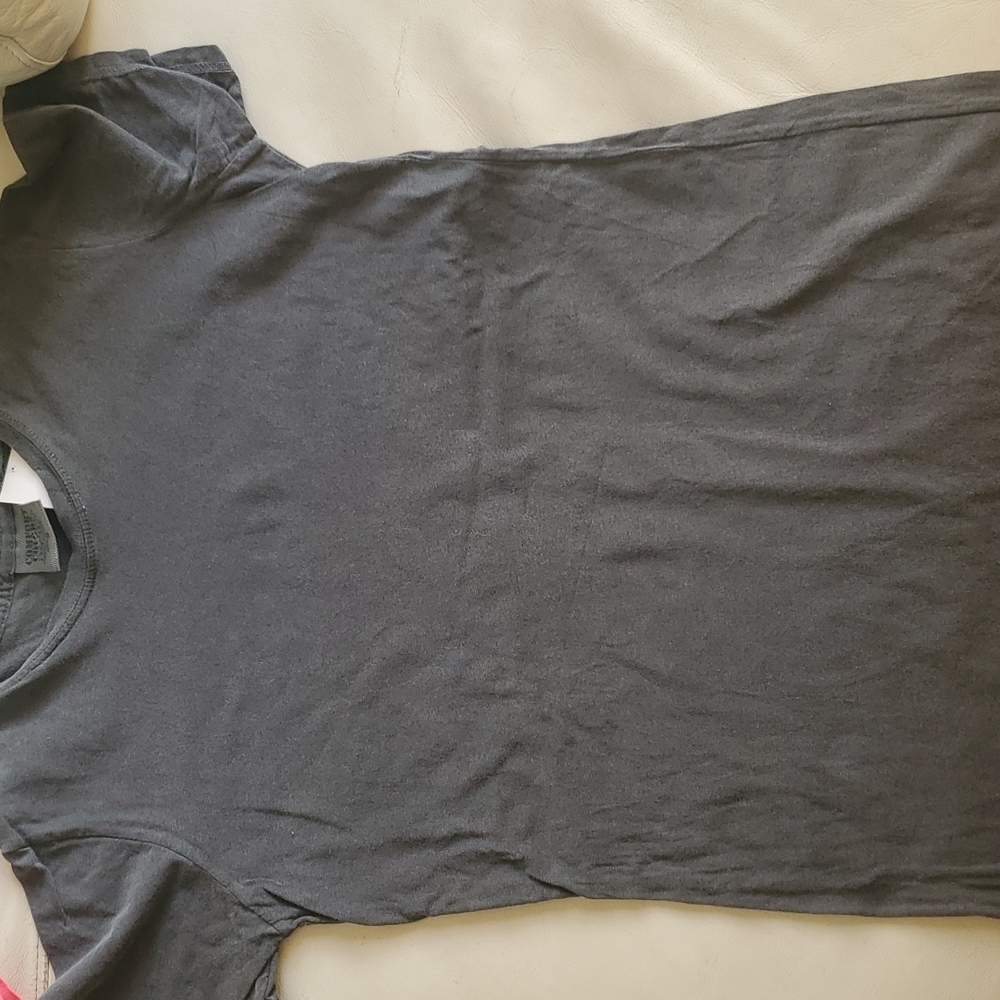 Comfort Colors Dark Grey Gray Crew Neck T Shirt